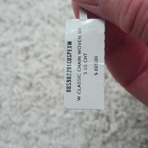 John Hardy Classic Chain Woven Bracelet, Green Gemstones, Size M, New With Tags - Picture 6 of 6